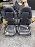 95-99 BMW E36 M3 Coupe Front Vaders Vader Seats Black Ripped