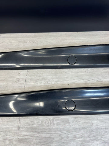 94-99 BMW E36 M3 COUPE SIDE SKIRTS ROCKER PANELS MOLDINGS COSMOS BLACK