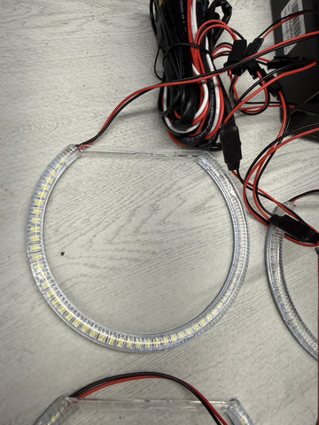 Xenon White Headlight SMD LED Angel Eyes Halo Rings BMW E39 E46 3 5 Series