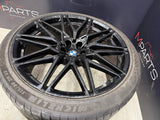 BMW 18-24 X5M X6M Competition 21" 22" Rims Wheels OEM 818M Gloss Black