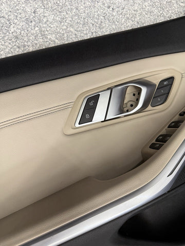 21-26 BMW G20 340 M340 Front Left Driver Door Card Panel Cover Trim Beige