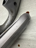 01-06 BMW E46 M3 Brushed Aluminum/Grey Door Trim Armrests Front