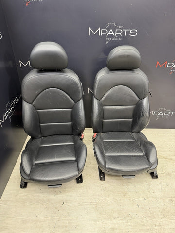 BMW E46 M3 01-06 Napa Black Coupe Front Seats Powered Heated *Notes*