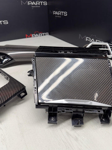 2025-2026 BMW G80 M3 Front Interior Carbon Fiber Trim Panel Set OEM