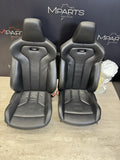 OEM BMW F82 M4 Front Driver Passenger Sport Seats Leather Merino Black *Notes*