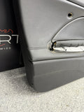 01-06 BMW E46 M3 FRONT DRIVER LEFT SIDE DOOR PANEL CARD BLACK OEM