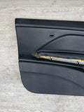 01-06 BMW E46 M3 DRIVER LEFT SIDE DOOR PANEL CARD BLACK OEM