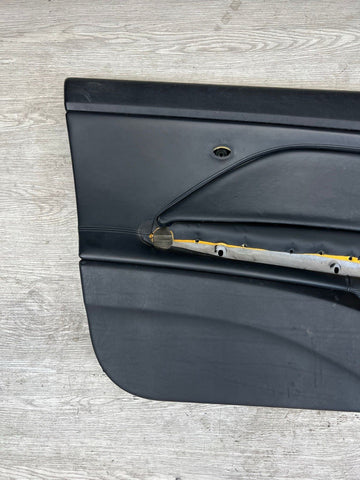 01-06 BMW E46 M3 DRIVER LEFT SIDE DOOR PANEL CARD BLACK OEM