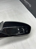 13-16 BMW F10 M5 LEFT DRIVER SIDE MIRROR NO CAMERA SAPPHIRE BLACK OEM