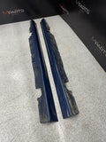 01-06 BMW E46 M3 Rocker Panel Side Skirts OEM Topaz Blue
