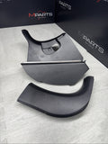 01-06 BMW E46 M3 Left Right Kick Dead Pedals Covers Trims Panels Genuine Black