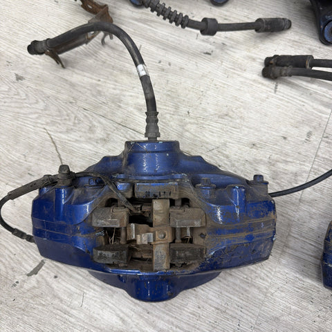 OEM BMW F80 F83 M3 M4 Front Rear 380/370mm Brake Calipers SET Brembo Blue