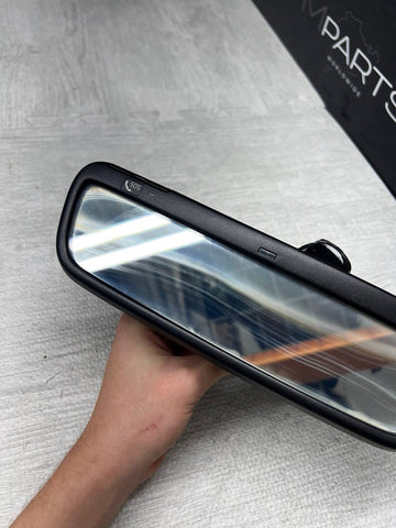 01-06 BMW E46 M3 Rearview Rear View Mirror SOS Homelink Convertible *Glass Damag