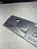 Rear Trunk Lid Lisence Plate Cover Trim Silver OEM BMW E36 Z3 M Roadster 1998-02