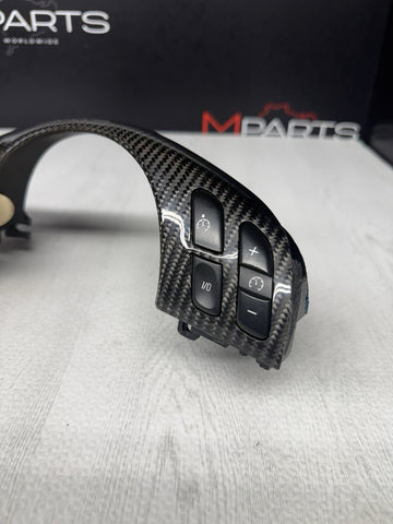 BMW E46 M3 01-06 Carbon Fiber Steering Wheel Upper Steering Buttons Trim