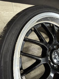 18" Gloss Black PSR Wheels Rims 18x9 ET45 BMW E46 M3 5x120 Square LM style