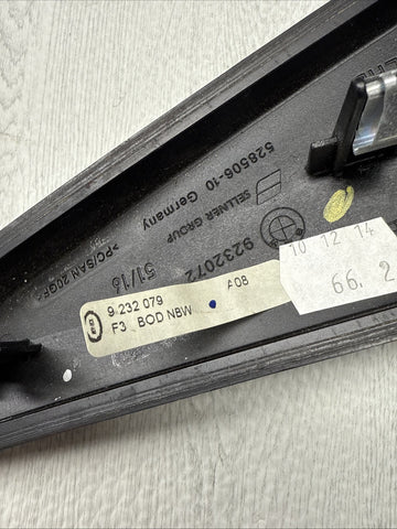 2012-2018 BMW 3 SERIES F30 CENTER CONSOLE TRIM PANEL WOOD 9232079 OEM 9232072