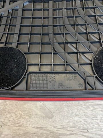 Genuine BMW 3 Series F30 F32 F33 F34 F35 Front Rubber Floor Mats