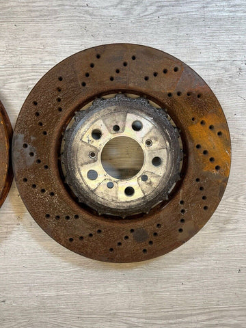 12-17 BMW F06 F10 F12 F13 M5 M6 FRONT BRAKES DISCS ROTORS OEM PAIR