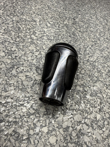 2004-2006 BMW E46 M3 SMG GEAR SHIFT KNOB NAPPA BLACK LEATHER / CHROME OEM