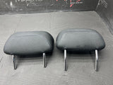 2001-2006 BMW E46 M3 Coup Rear Seat Headrests Black Leather OEM