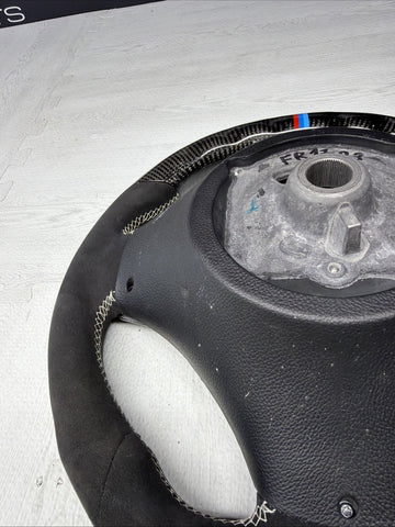 08-13 BMW E90 E92 E93 M3 OHC Carbon fiber Steering Wheel Tri Stitched Manual