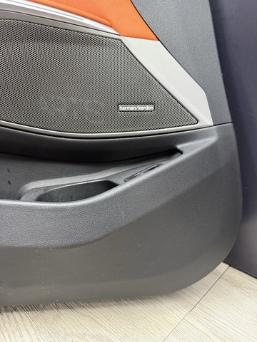 BMW 21-26 G80 M3 Front Left Kyalami Orange Leather Door Panel