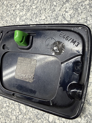 01-06 BMW E46 M3 Rear Fuel Gas Tank Flap Filler Lid Cover Cap Carbon Black OEM
