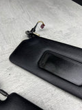 07-13 OEM BMW E88 E93 128 328 335 M3 Convertible Sun Visor Visors Black Pair