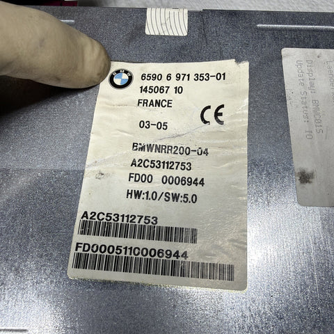 BMW 3 OEM CAR RADIO MEDIA AUDIO CD PLAYER DVD GPS NAVIGATION SYSTEM MK4 6971353