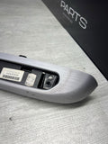 BMW 01-06 E46 M3 Coupe Left Driver Rear Armrest Brushed Aluminum OEM