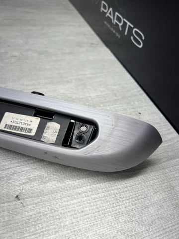 BMW 01-06 E46 M3 Coupe Left Driver Rear Armrest Brushed Aluminum OEM