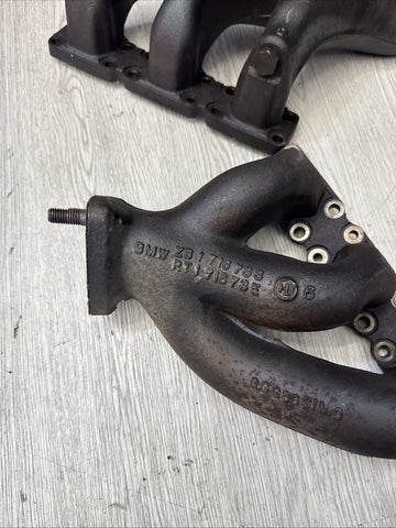 91-96 BMW E36 320 325 525 M3 M50 S50 Rear Engine Motor Exhaust Manifold Set OEM