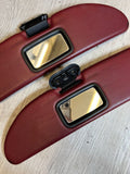 00-02 BMW Z3M CONVERTIBLE PANELS SUN VISORS IMOLA RED