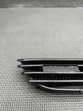 01-06 BMW E46 M3 BLACK Left Driver Fender Vent Grille Grills Trim NO EMBLEM