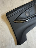 15-20 BMW F82 M4 Coupe Rear Right Black Extended Leather Door Card Panel