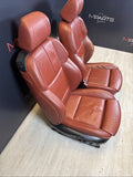 08-13 BMW E92 M3 Coupe Original Fox Red Interior Front Seats Pair Complete