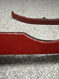 01-06 BMW E46 M3 FRONT LOWER HEADLIGHT TRIMS SET OEM IMOLA RED