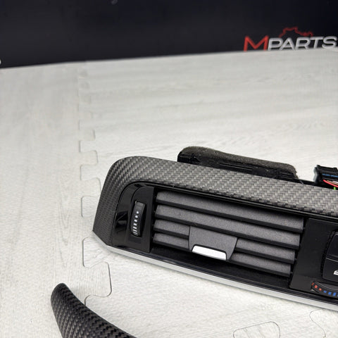 BMW F87 M2 16-21 Front Dry Carbon Fiber Interior Trim Panel Set of 4 OEM