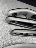 01-06 BMW E46 M3 Convertible Interior Armrests Trim Set Brushed Aluminum *1 Tab