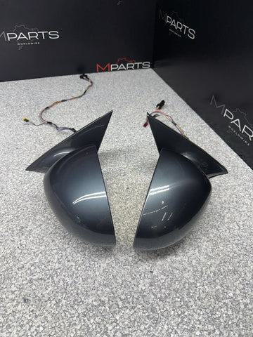 00-03 BMW E39 M5 Front Side Mirrors Power Fold OEM Anthracite Metallic