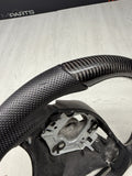 Carbon Fiber Custom BMW 08-13 E90 E92 E93 M3 Leather Steering Wheel DCT