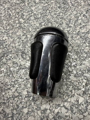 2004-2006 BMW E46 M3 SMG GEAR SHIFT KNOB NAPPA BLACK LEATHER / CHROME OEM