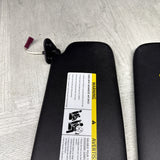 08-13 OEM BMW E92 M3 328 335 Coupe Driver Passenger Side Sun Visor Black
