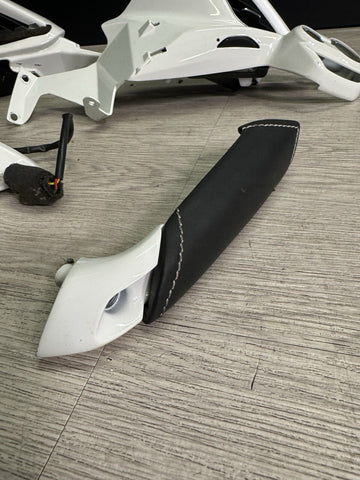 15-20 Ferrari 488 White Interior Dash Vents Trims Set