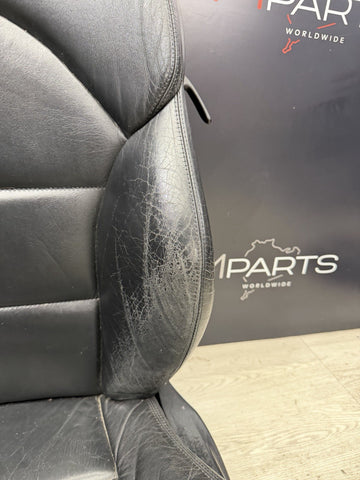BMW E46 M3 01-06 Napa Black Coupe Front Seats Powered Heated *Notes*