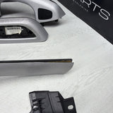 01-06 BMW E46 M3 Convertible Interior Armrests Trim Set Brushed Aluminum *Notes*