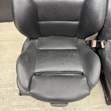 BMW E46 M3 Coupe Front Sport Seats Pair Black Napa Leather 2001-2006 OEM *Notes*