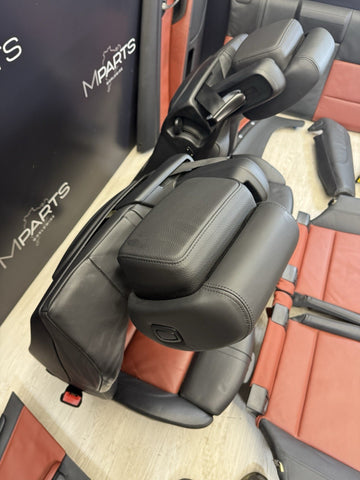 08-13 BMW E93 M3 OEM Complete Convertible Interior Seats Fox Red Black *Notes*