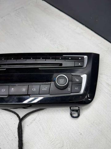 15-17 BMW M3 M4 F30 F32 A/C Climate Audio CD Panel Control Switch Chrome OEM